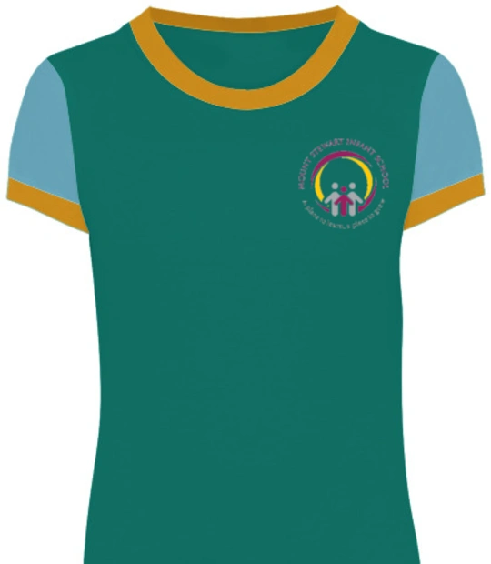 Mount-Stewart-Infant-School-Logo - Girls Round Neck T-shirt