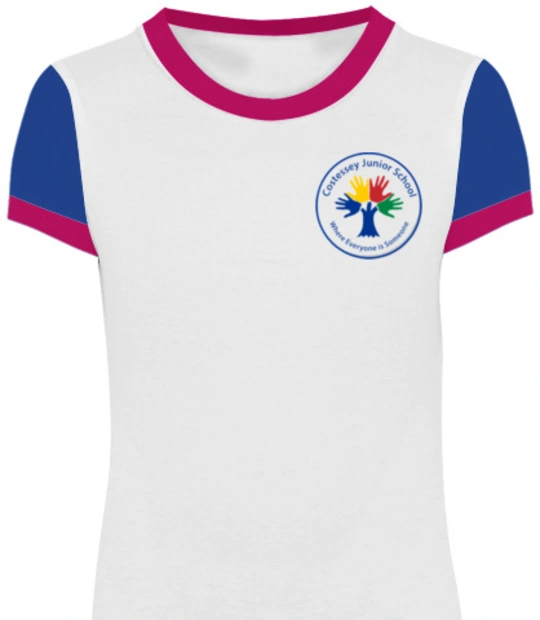 Costessey-Junior-School-Logo - Girls Round Neck T-shirts