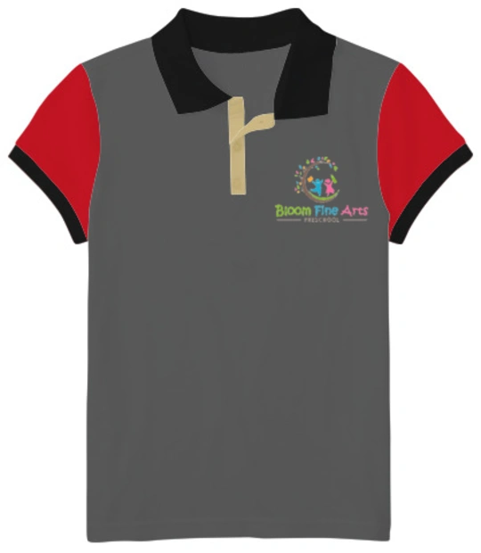 Bloom-Fine-Arts-Preschool-Logo - Girls Polo T-shirts