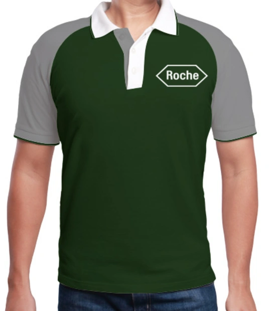 Create From Scratch: Men's Polos roche-logo-- T-Shirt