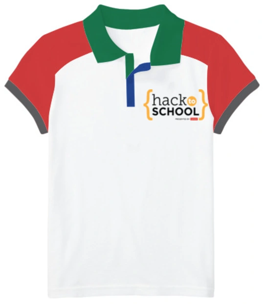 Hack-To-School - Girls Raglan Polo T-shirt