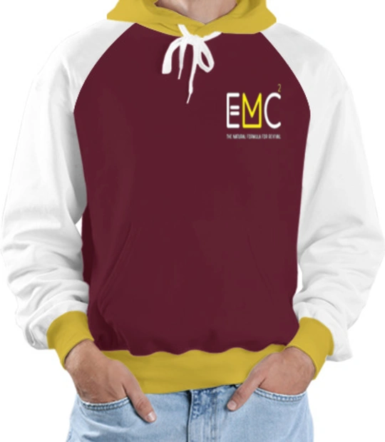 Rajni white EMC-logo- T-Shirt