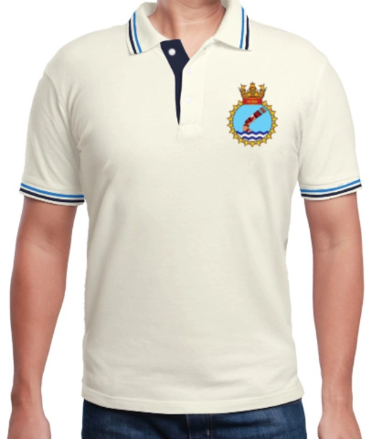 Indian Navy Collared T-Shirts INS-TARKASH-POLO T-Shirt