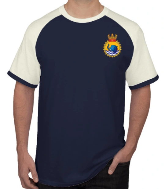 Indian Navy Roundneck T-Shirts INS-Gaj-emblem-TSHIRT T-Shirt