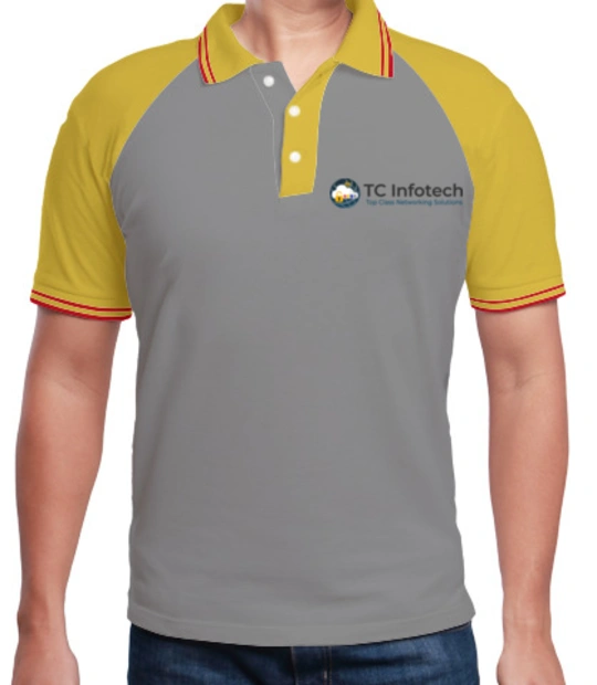 Create From Scratch: Men's Polos TC-Infotech-logo- T-Shirt