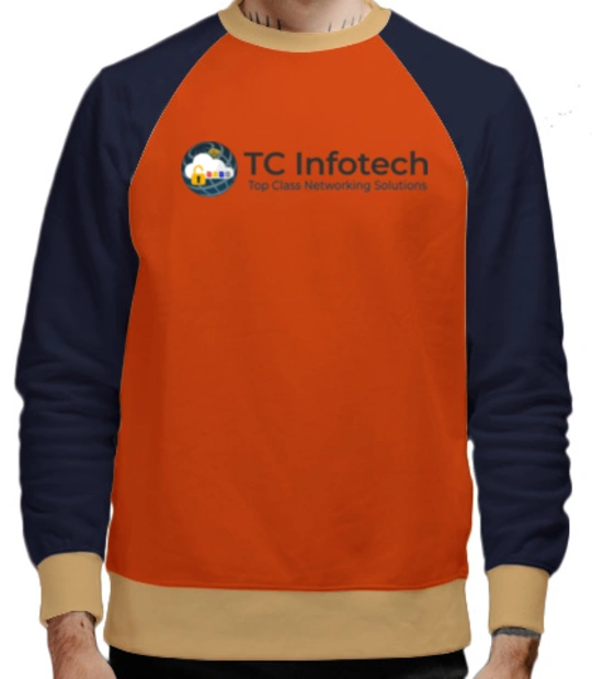 TC-Infotech-logo- - Raglan Sweatshirt