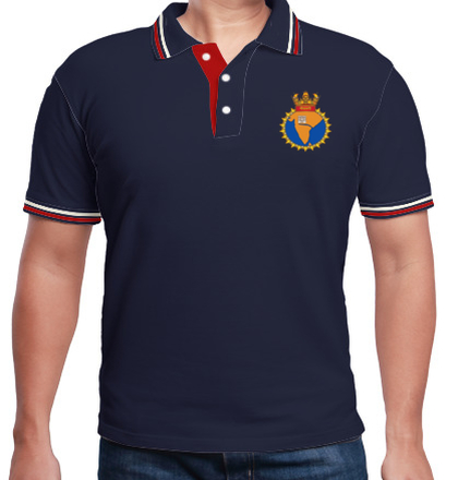  INS-Godavari-emblem-Polo T-Shirt