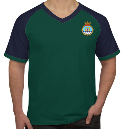 Indian Navy Roundneck T-Shirts INS-Jyoti-emblem-TSHIRT T-Shirt