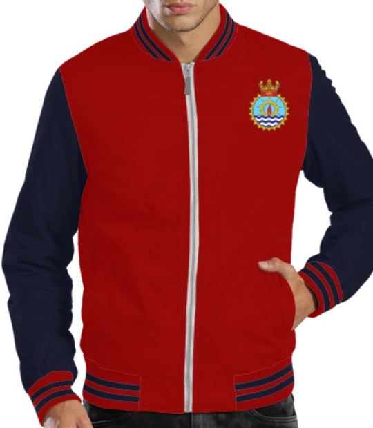 Indian Navy Zipper Jackets ins-jyoti-emblem-JACKET T-Shirt