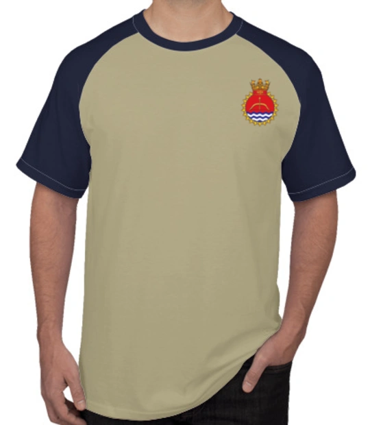 Indian Navy Roundneck T-Shirts INS-Karmuk-emblem-TSHIRT T-Shirt
