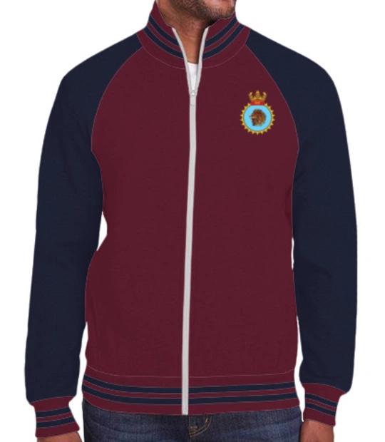 Indian Navy Zipper Jackets ins-kesari-emblem-JACKET T-Shirt