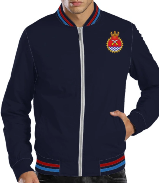 Indian Navy Zipper Jackets ins-khanjar-emblem-JACKETS T-Shirt