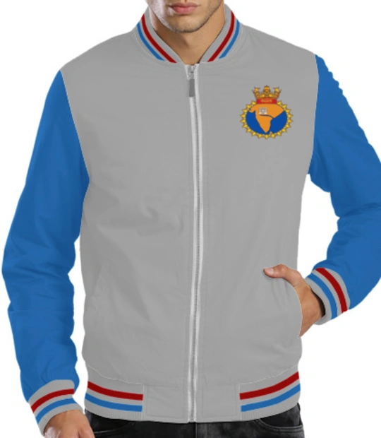 Indian Navy Zipper Jackets INS-Godavari-emblem-Jacket T-Shirt
