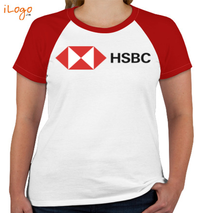  HSBC-Women%s-Round-Neck-Raglan-Half-Sleeves T-Shirt