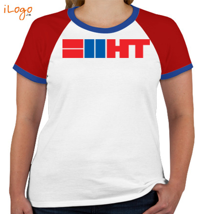  HT-MEDIA-Women%s-Round-Neck-Raglan-Half-Sleeves T-Shirt