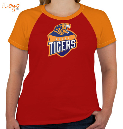  HUBLI-Women%s-Round-Neck-Raglan-Half-Sleeves T-Shirt