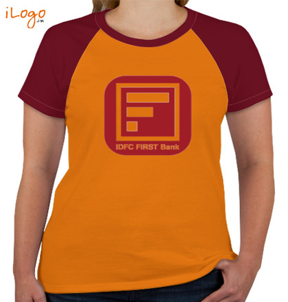  IDFC-FIRST-Women%s-Round-Neck-Raglan-Half-Sleeves T-Shirt