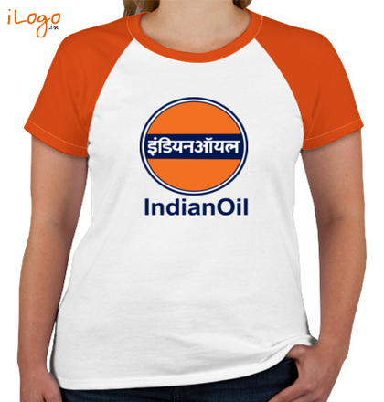  INDIAN-OIL-Women%s-Round-Neck-Raglan-Half-Sleeves T-Shirt