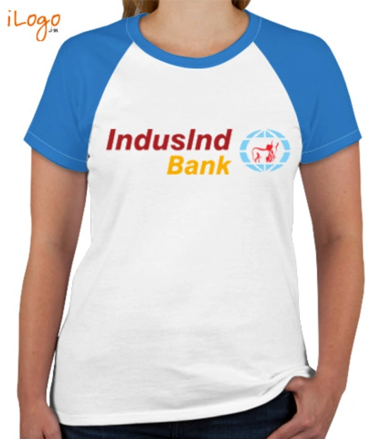 Bank INDSIND-BANK-Women%s-Round-Neck-Raglan-Half-Sleeves T-Shirt