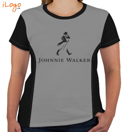  JOHNNIE-WALKER-Women%s-Round-Neck-With-Side-Panel T-Shirt