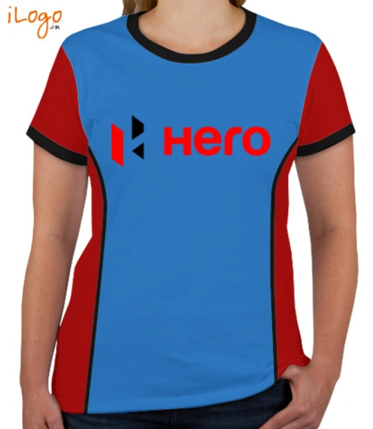 Corporate HERO-MOTO-CUP-Women%s-Round-Neck-With-Side-Panel T-Shirt