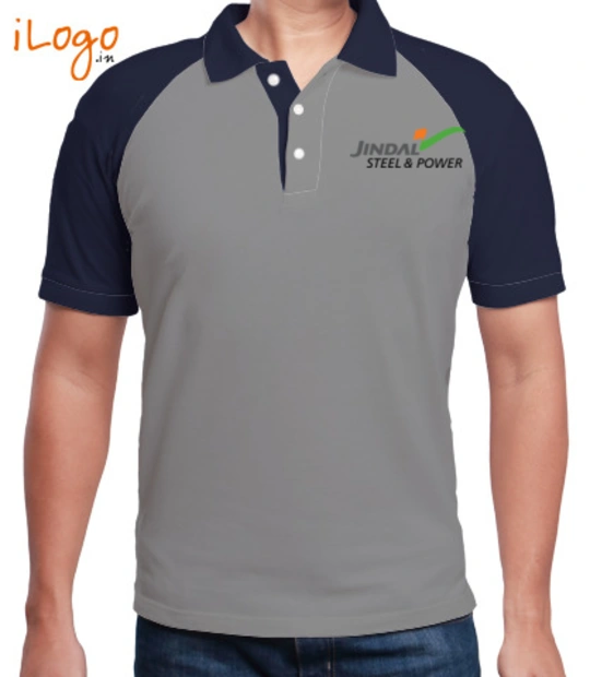 Corporate Jindal-Steel-%-Power-Raglan-Polo T-Shirt