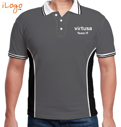 Virtusa-men-polo-t-shirt-with-side-panel logo India