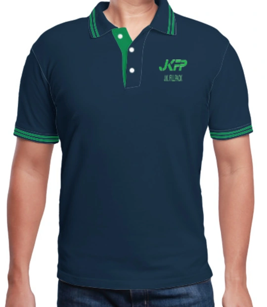 LOGO jkfp-men-polo-t-shirt-with-double-tipping T-Shirt