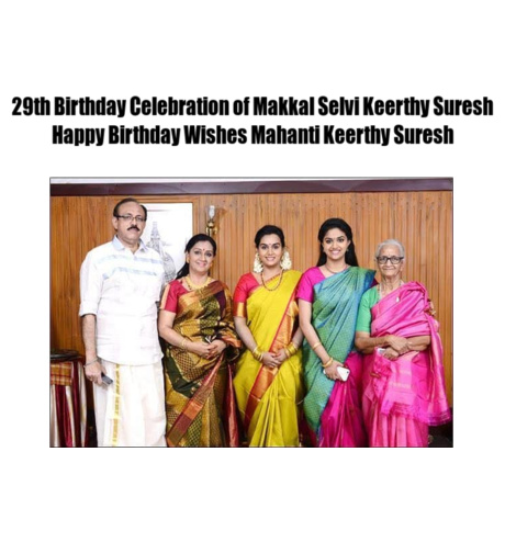 keerthy suresh 29th birthday celebrations