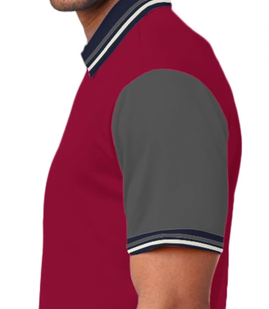 Indian-Navy-Polo-with-Double-Tipping Left sleeve