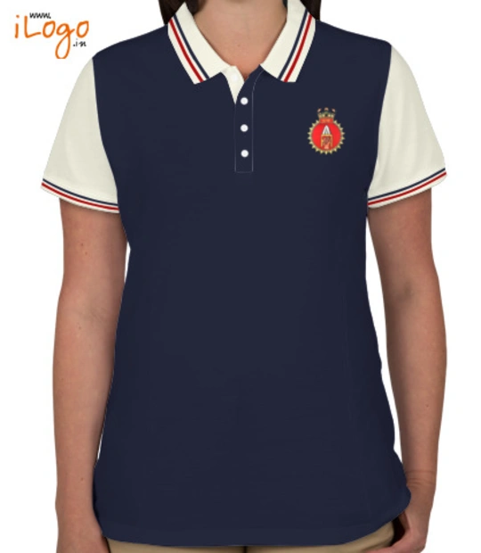 Indian Navy Collared T-Shirts INS-RANA-Women%s-Double-Tip-Polo-Shirt T-Shirt