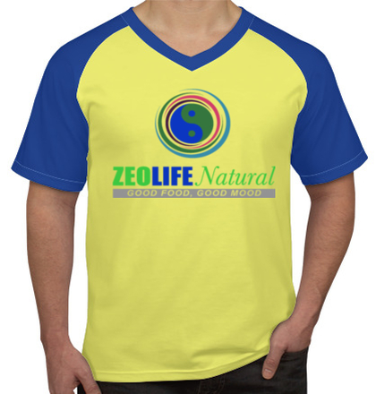  zeolife-men-V-neck-raglan-t-shirts T-Shirt