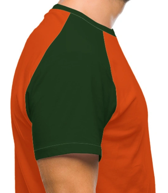 zeolife-V-neck-raglan-t-shirts Right Sleeve
