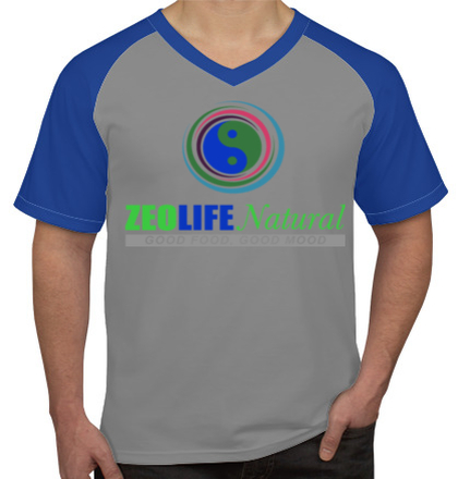  zeolife-V-neck-raglan-t-shirts T-Shirt