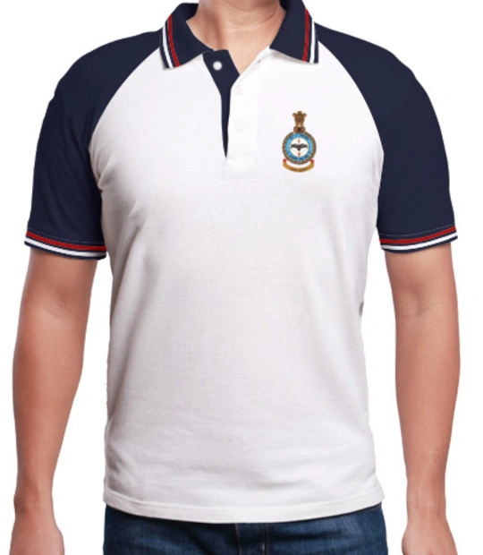 RAND WHITE INDIAN-AIR-FORCE-NO--SQUADRON-Polo T-Shirt