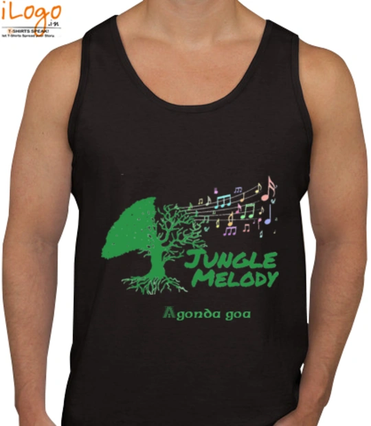 jungle-melody - custom mens tank