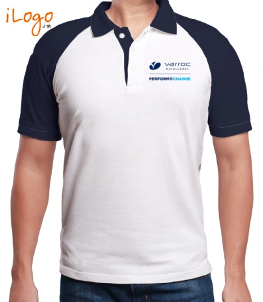 Rajni white varrocexc-men-raglan-polo T-Shirt