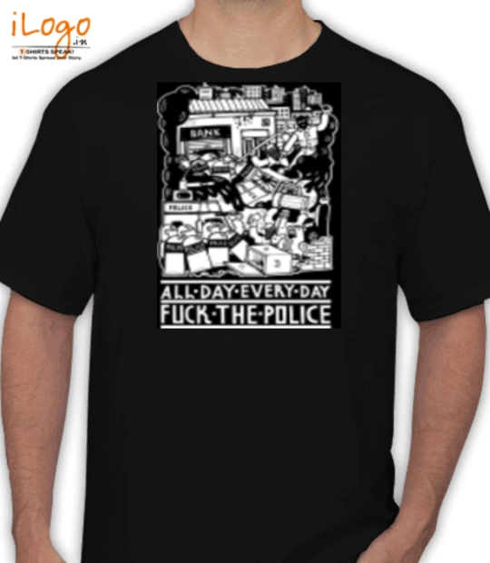 Black Led  ACAB T-Shirt