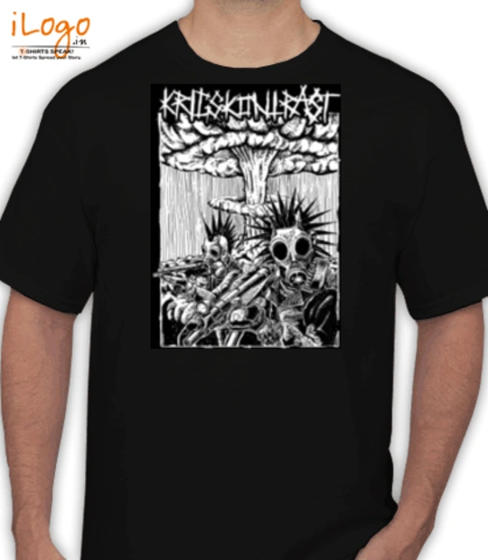 Black cat Punk T-Shirt