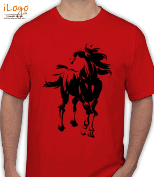 HEARTBEAT RED Horse T-Shirt