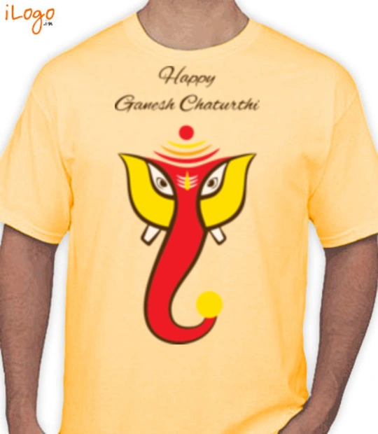 Yellow cartoon ganesha T-Shirt