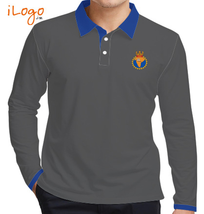  INS-Godavari-Mens-Fullsleves-Polo T-Shirt