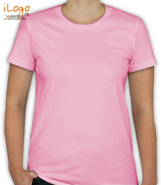 light-pink Custom Women's R/N T-Shirt India