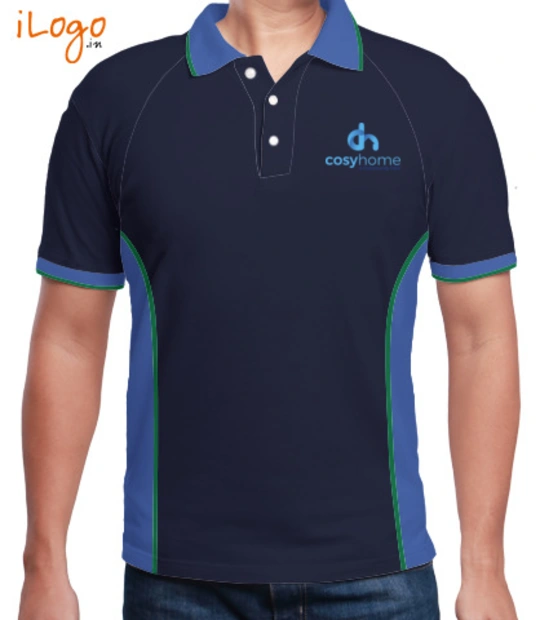 Corporate cosy-home-care-Polo-Raglan-with-Side-Panel T-Shirt