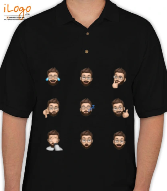 T shirts AB-memojicollar T-Shirt