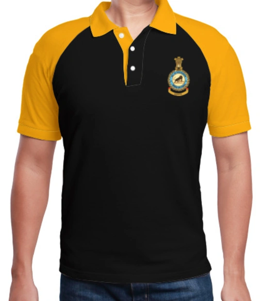 Google white h Indian-airforce-no-polo T-Shirt