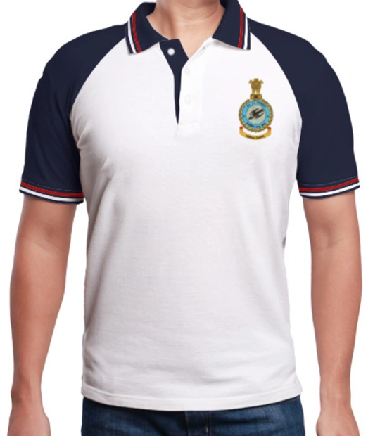Rajni white Indian-airforce-no-polo T-Shirt