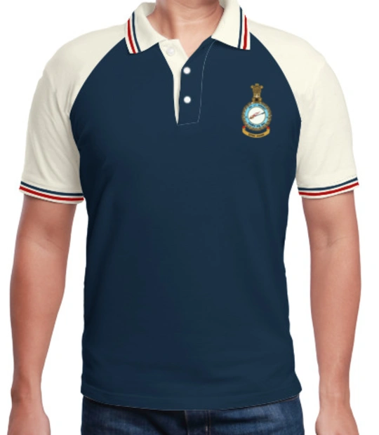 Rajni white Indian-airforce-no.-polo T-Shirt