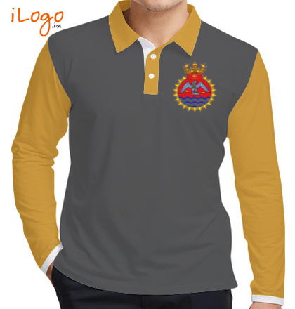  INS-Tir-emblem-mens-Full-Sleeves-Polo T-Shirt