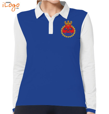  INS-Tabar-emblem-Women%s-Polo-Full-Sleeves-With-Buttons T-Shirt